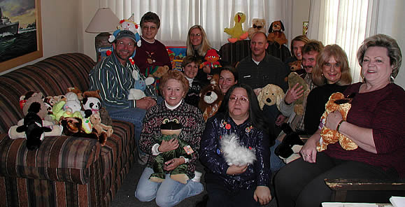 Mesa Verde NP Administration Division staff with gifts for 4 Corners Advocacy Center in Cortez.